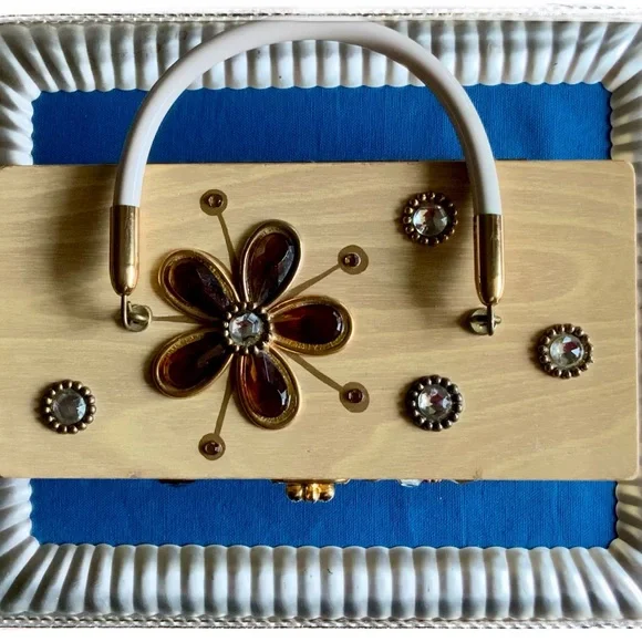 Vintage Enid Collin’s wooden box bag. - Picture 2 of 8